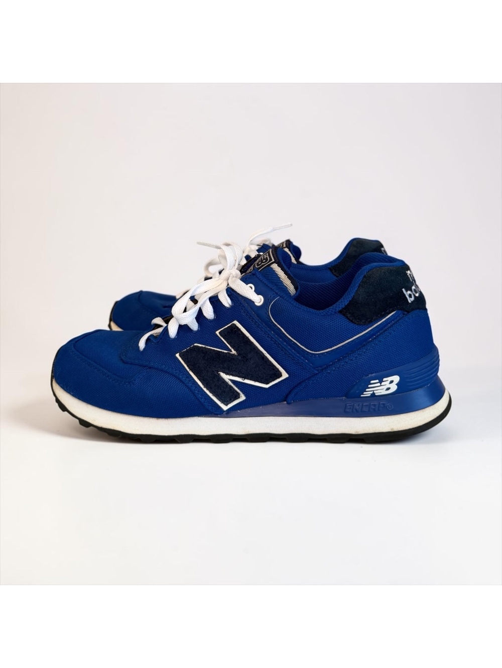 New Balance 574 Pique Polo Pack Royal Blue / Navy (Men's Size 9.5)